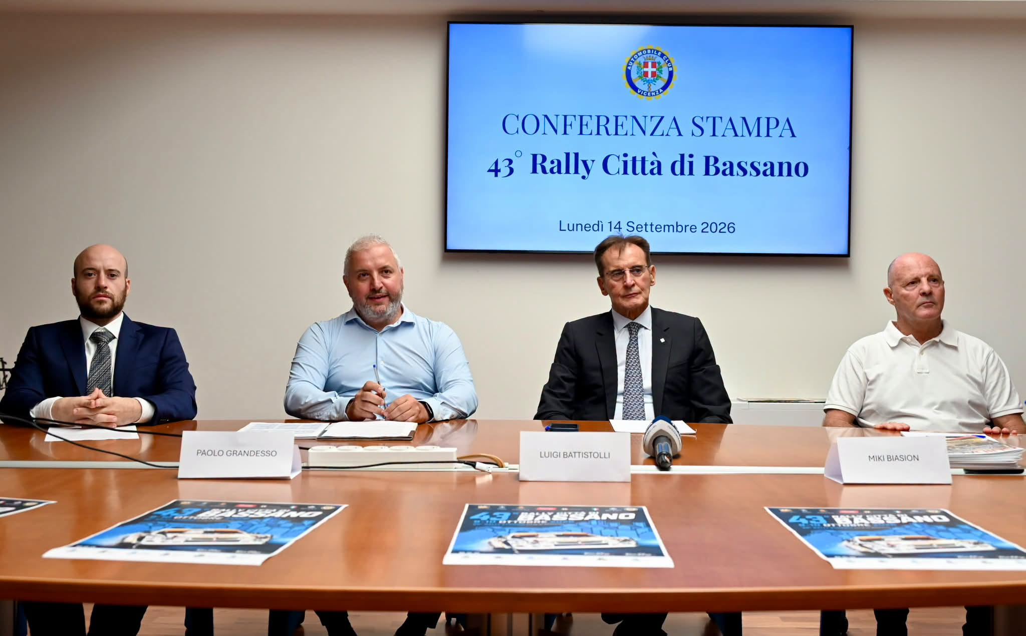 PRESENTATO IL 43° RALLY INTERNAZIONALE CITTÀ DI BASSANO