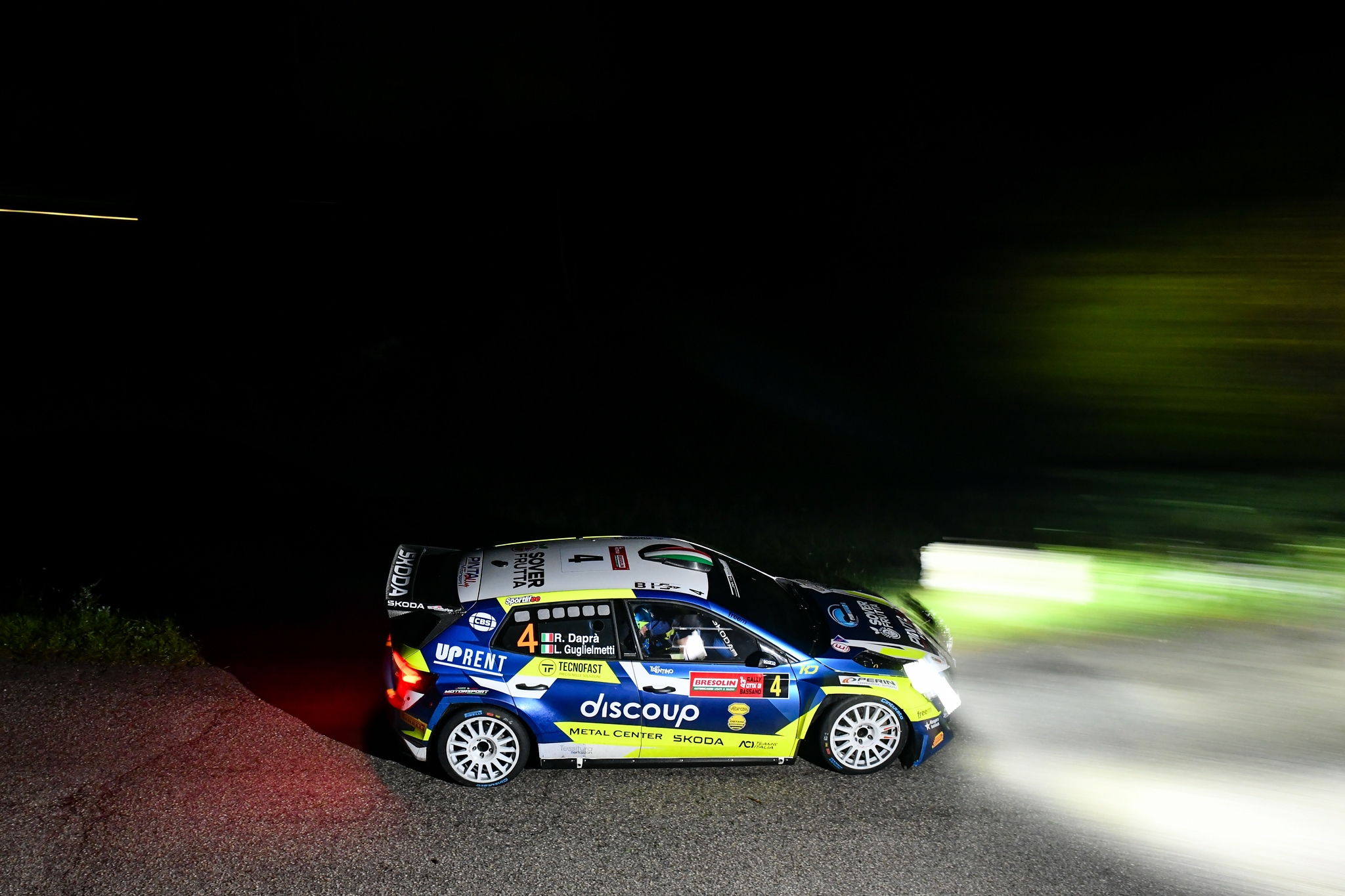 43° Rally Città di Bassano, graffio di Daprà su “Cavalletto 1”